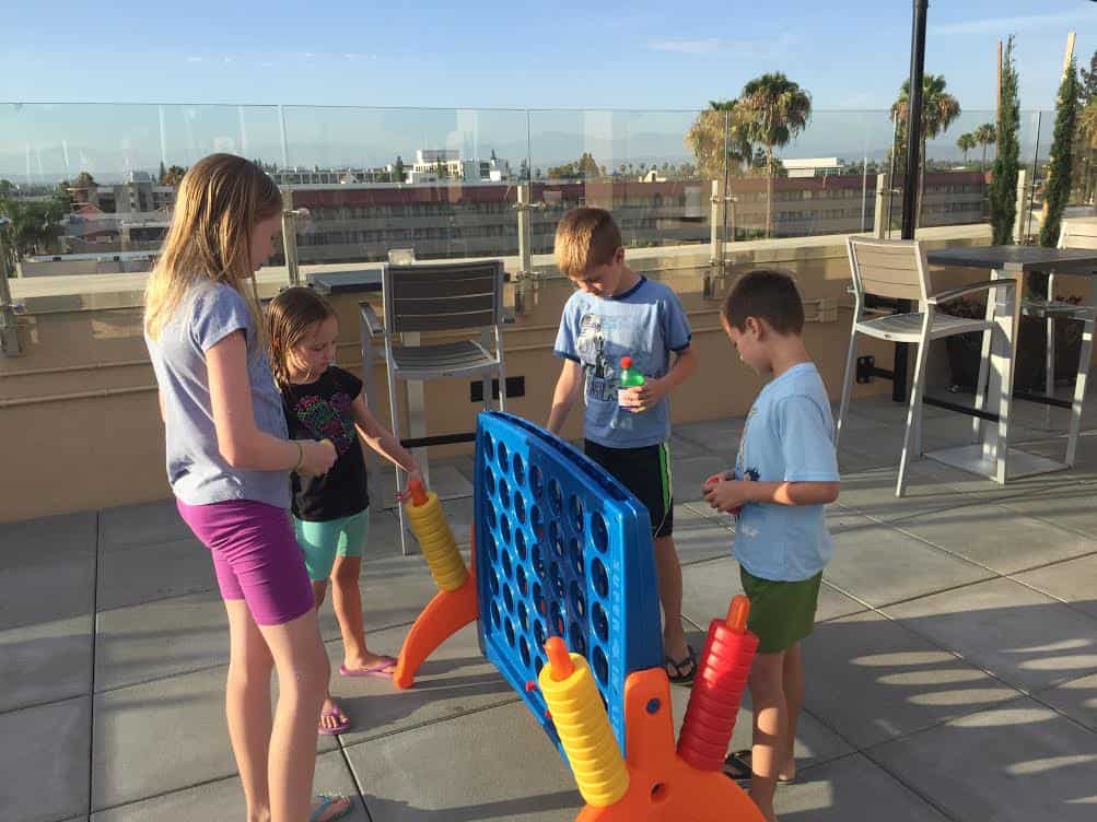 The FIFTH rooftop bar and lounge, family area.