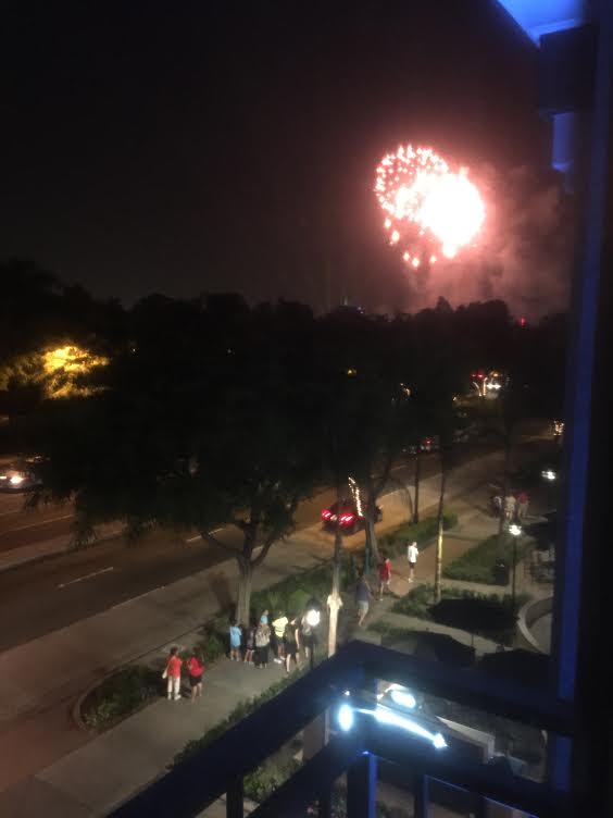 Totally spoiled watching fireworks from my room at Grand Legacy At The Park. 