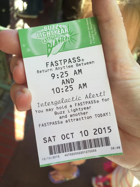 FASTPASSES at Disneyland