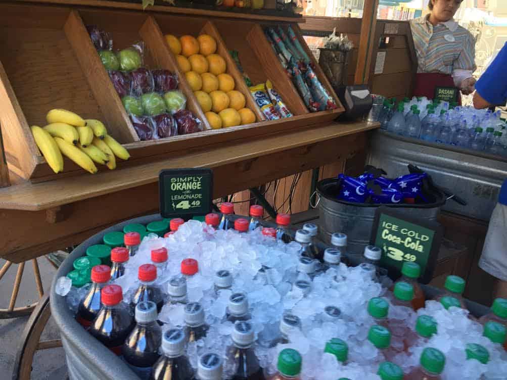 Fresh fruit stands available throughout the Disneyland Resort. 