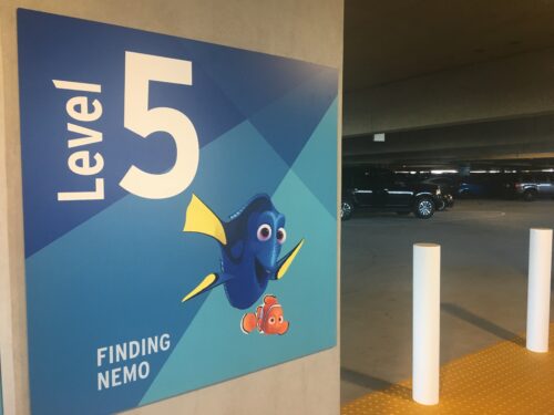 Pixar Pals parking structure