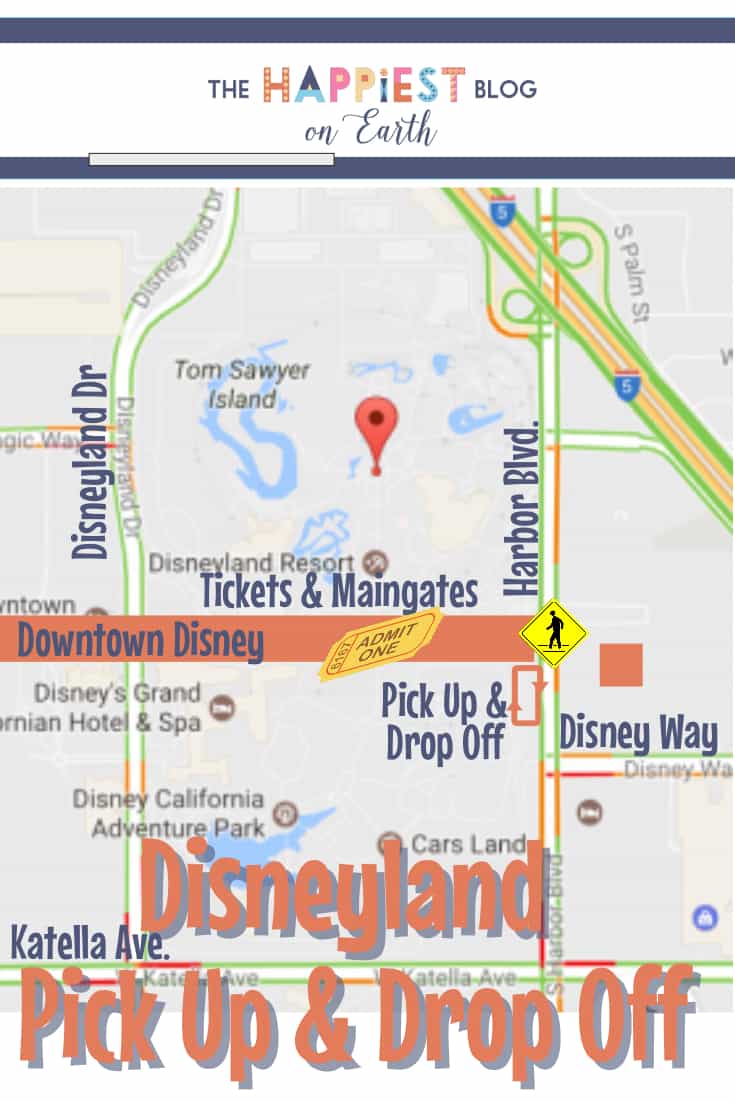 Disneyland Pick Up & Drop Off Area