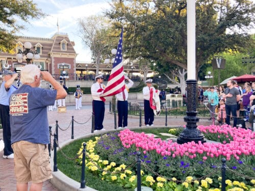 Disneyland Spring flag retreat