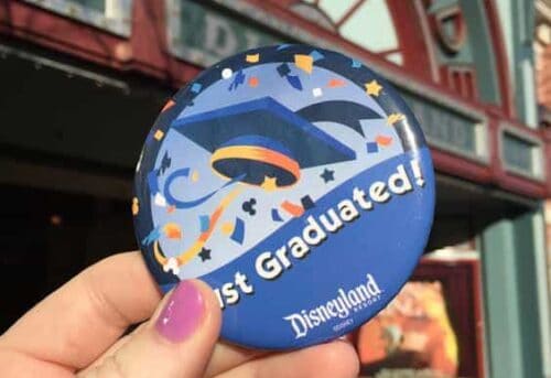 Just Graduated button Disneyland
