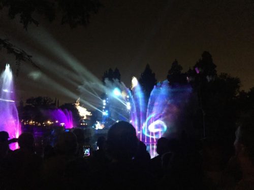 Fantasmic view of Disneyland's Nighttime Shows