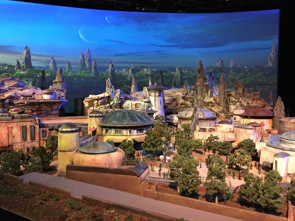 Galaxy's Edge Disneyland model