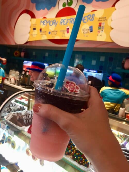 REVIEW: New Edible Straws With Slow Burn Memory Refresher From Bing Bong's  Sweet Stuff at Disney California Adventure - Disneyland News Today