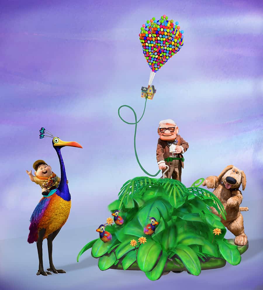 Pixar Fest UP float, courtesy Disneyland Resort