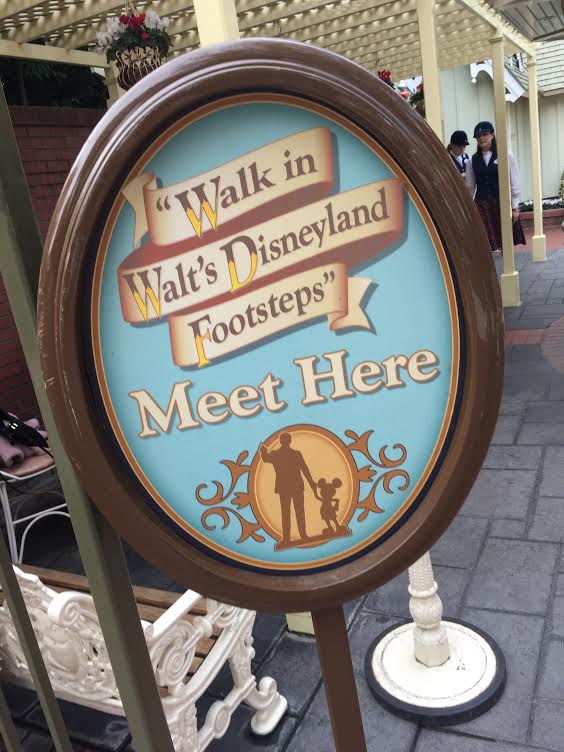 Walk in Walt's Footsteps check in sign