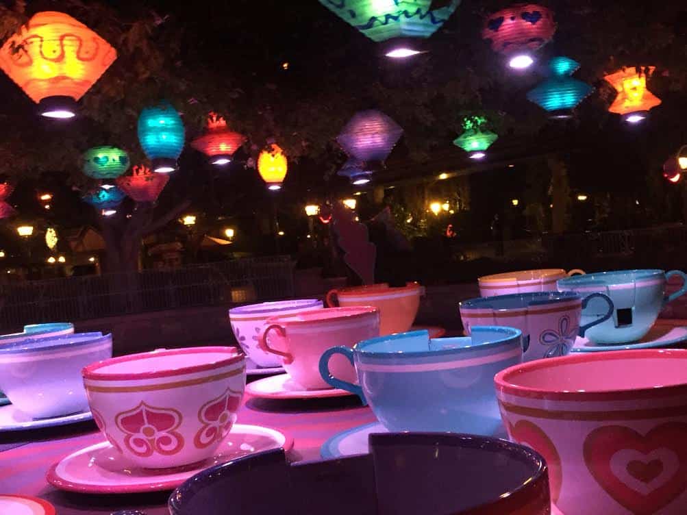 Mad Tea Party after dark