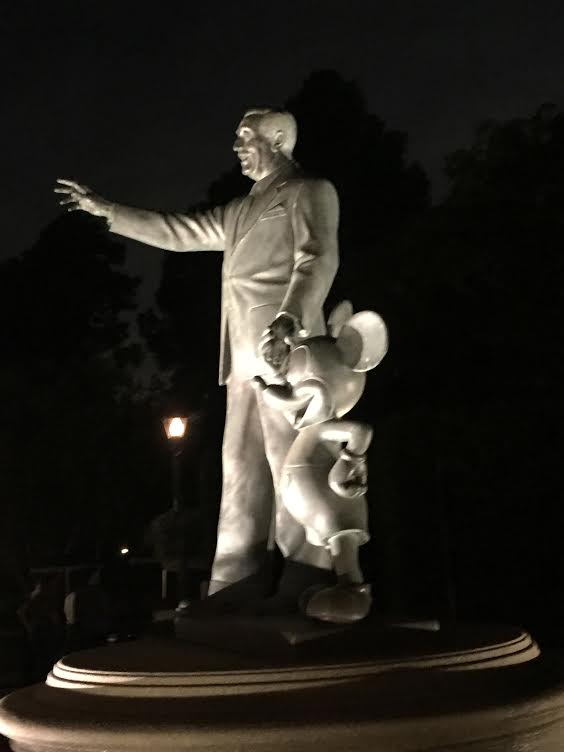 Walt Disney and Mickey Mouse Partners Statue