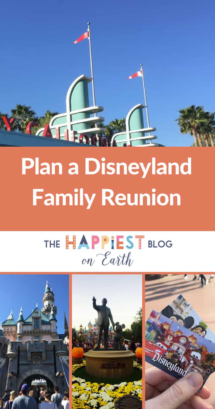 Disneyland plan a reunion for a large group