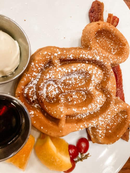 Mickey waffle carnation cafe
