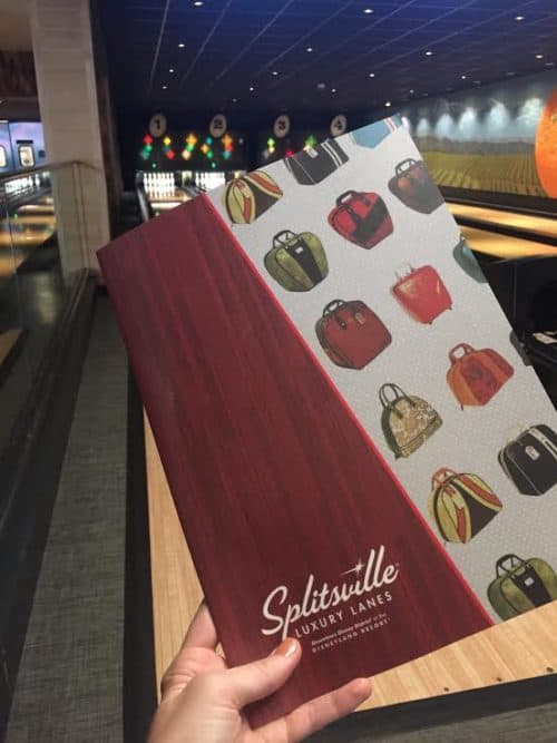 Splitsville menu