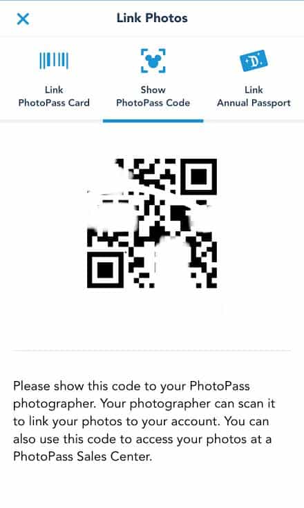 Best Disneyland PhotoPass Spot QR Code