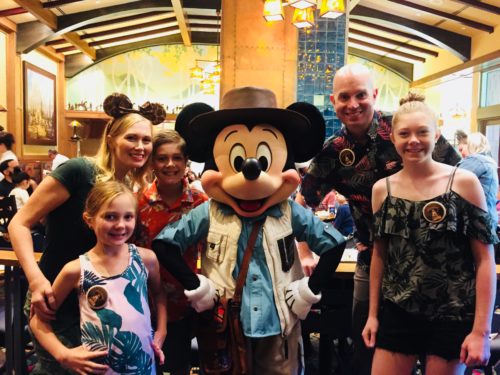 Mickey Mouse Storytellers Cafe Breakfast family