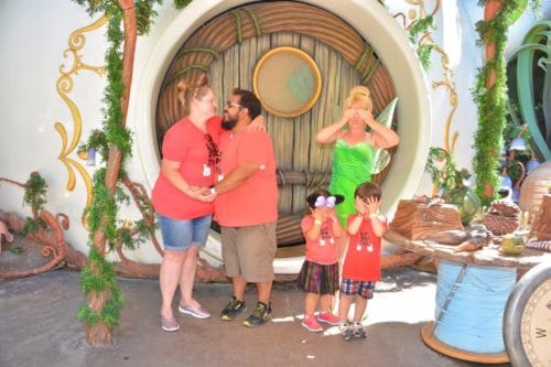 Disneyland proposal with Tinker Bell