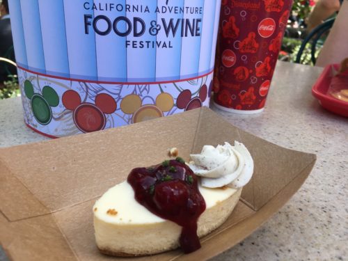 Food and Wine Festival cheesecake