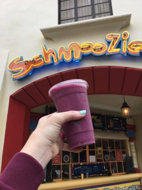 Smoothies at Disneyy California Adventure breakfast Smoothies at Disneyy California Adventure breakfast
