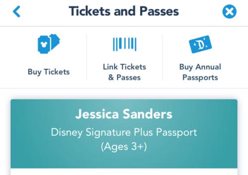 Disneyland app tickets
