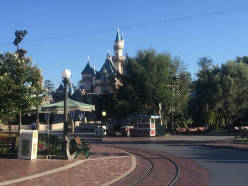 Disneyland parade route