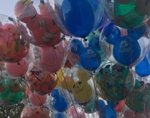 Disneyland holiday balloons