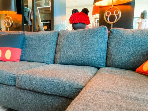 Mickey Mouse suite living room