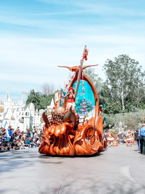Moana float Disneyland