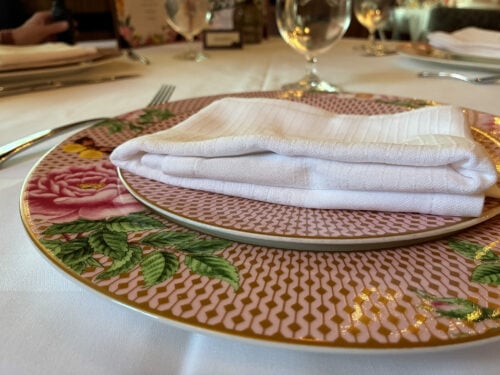 Napa Rose Princess place setting Napa Rose Princess place setting