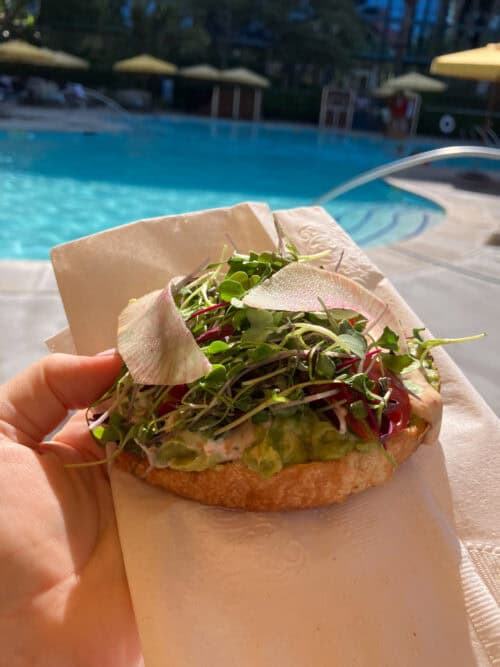 Avocado toast tangaroa terrace