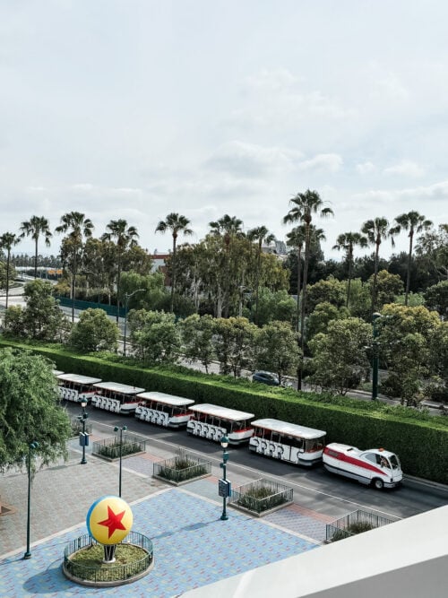 Tram view from Pixar Pals Tram view from Pixar Pals