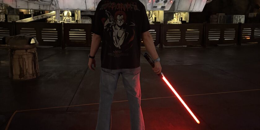 Building a Lightsaber at Savi’s Workshop at Disneyland