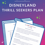 Thrill Seekers Disneyland Plan