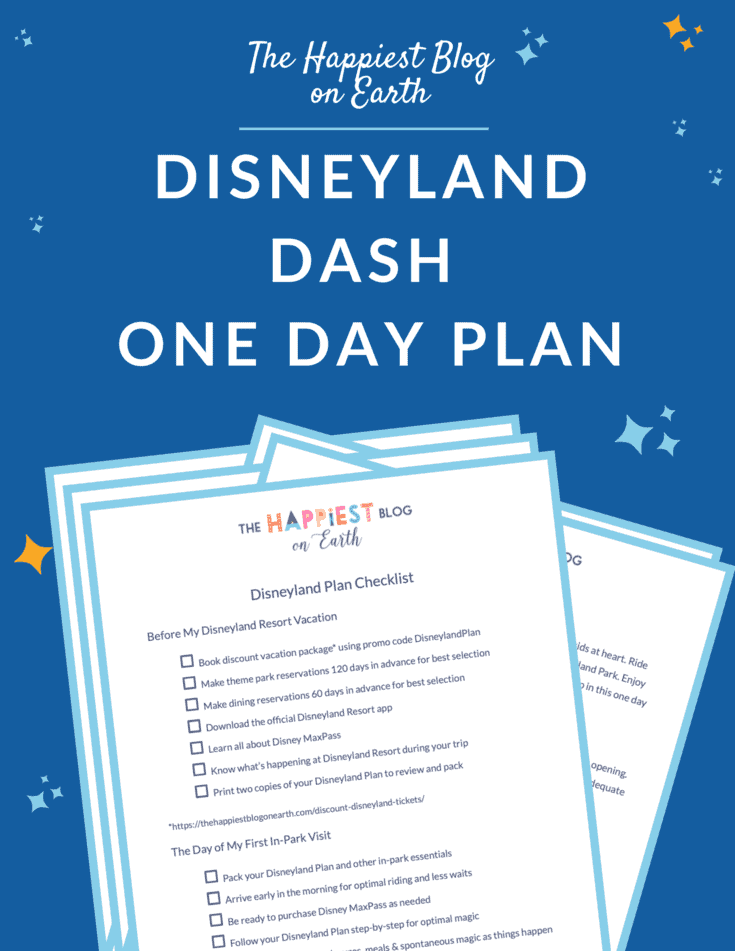 Disneyland Dash One Day Hopper Plan
